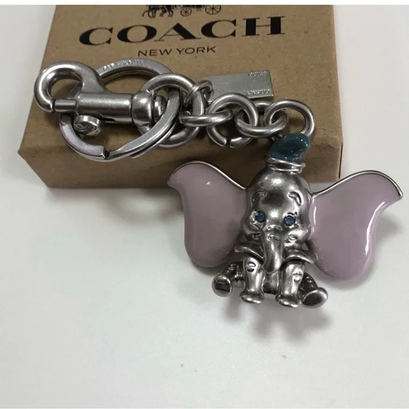 COACH DUMBO keycharm Disney Silver l COACH® GB | Disney X Coach